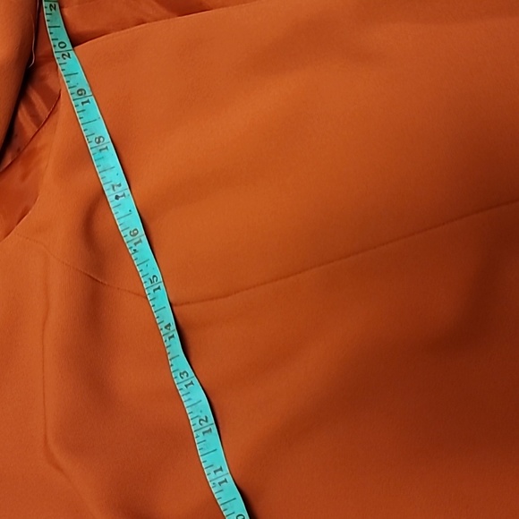 2 PC Burnt Orange DRESS and matching Coat - Picture 4 of 9